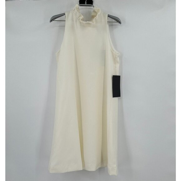 Tuckernuck Dresses & Skirts - Tuckernuck Ivory Blythe Dress sz M Sleeveless Ruffle Collar Bow Cocktail Party